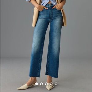 DL1961 Hepburn High-Rise Wide-Leg Ankle Jeans